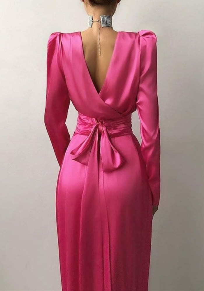 Robes Satin Rose | Création Satin